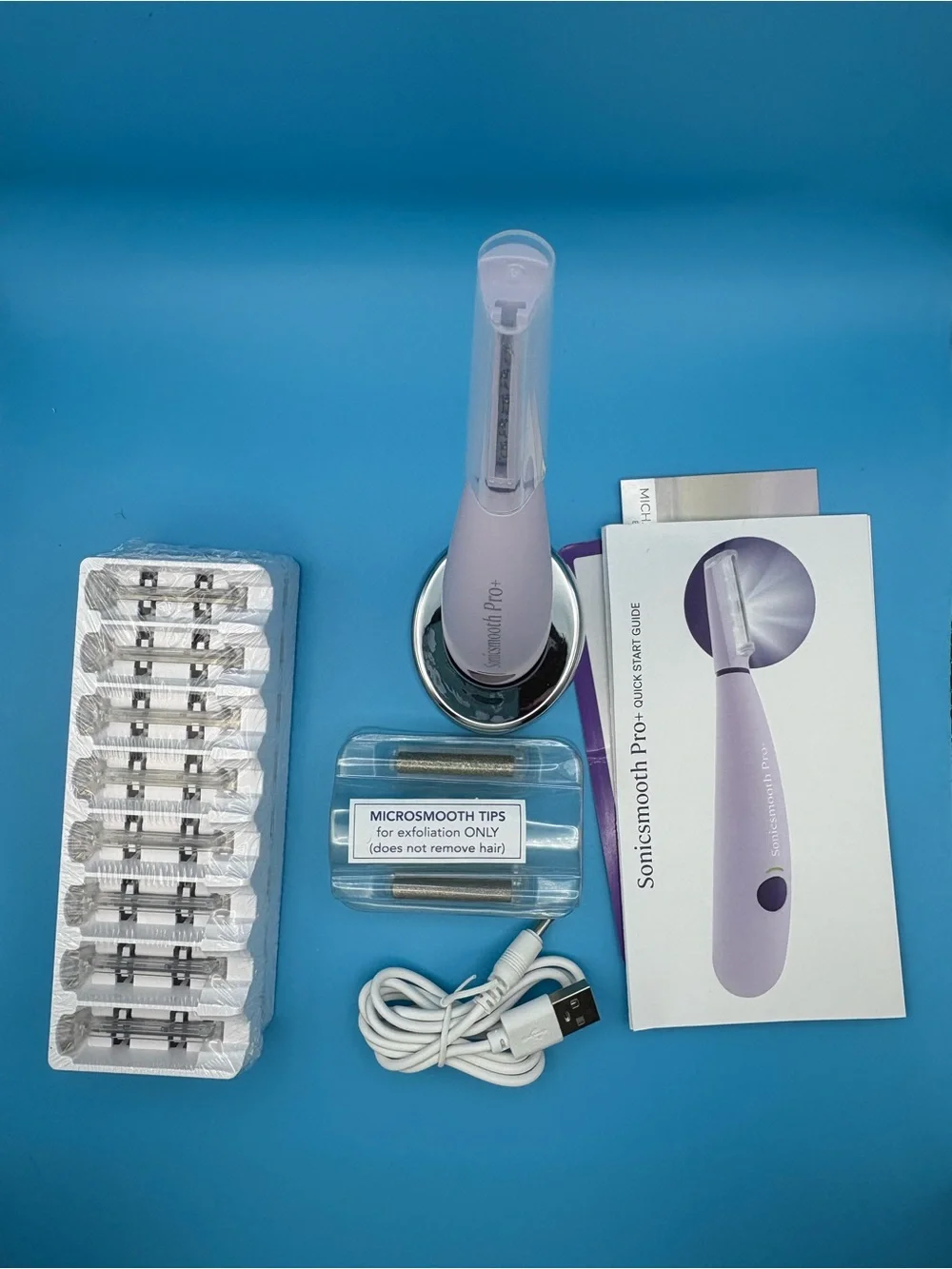 Michael Todd Beauty Sonicsmooth Pro+ Facial Dermaplaning Tool in Light Purple